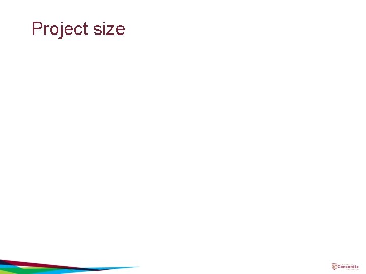 Project size 