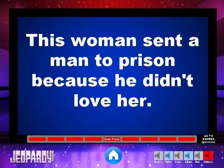 This woman sent a man to prison because he didn't love her. GO TO