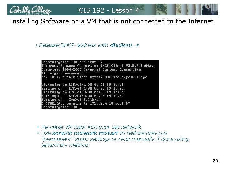 CIS 192 - Lesson 4 Installing Software on a VM that is not connected