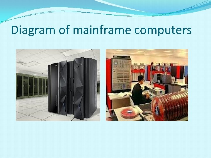 Diagram of mainframe computers 