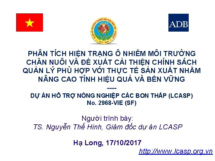 PH N TÍCH HIỆN TRẠNG Ô NHIỄM MÔI TRƯỜNG CHĂN NUÔI VÀ ĐỀ XUẤT