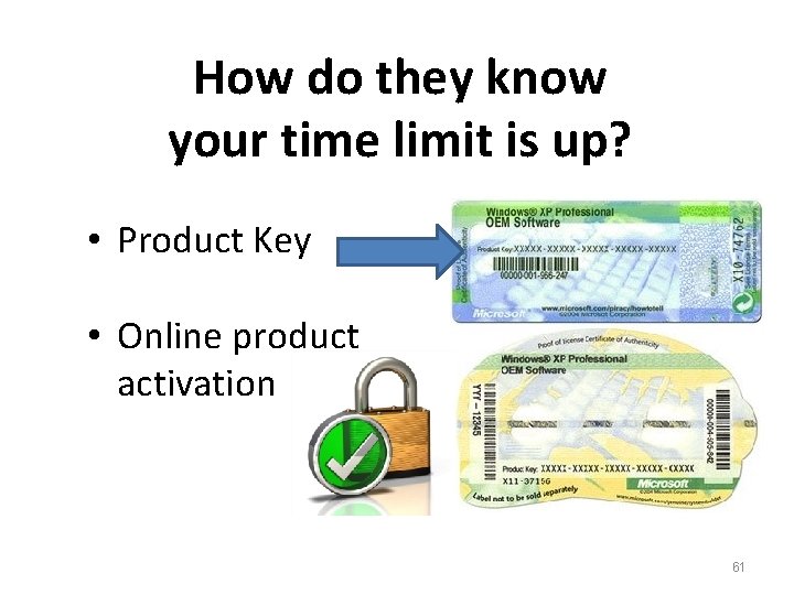 How do they know your time limit is up? • Product Key • Online