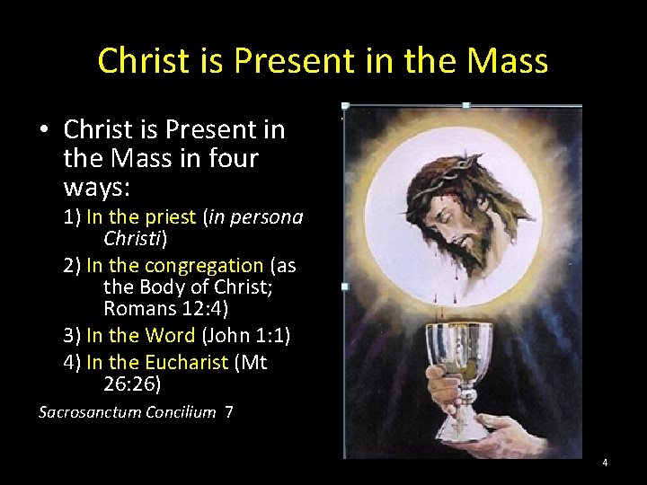 Christ is Present in the Mass • Christ is Present in the Mass in