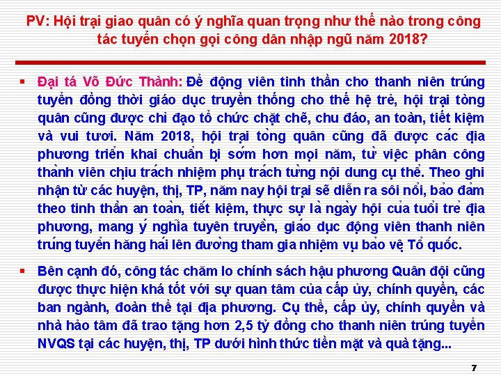 PV: Hội trại giao quân có ý nghĩa quan trọng như thế nào trong