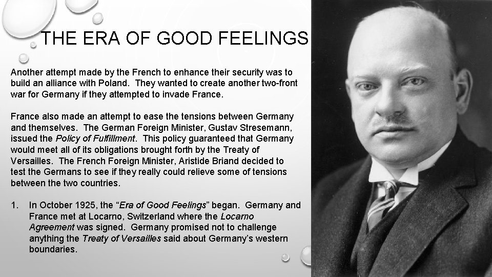 THE ERA OF GOOD FEELINGS Another attempt made by the French to enhance their