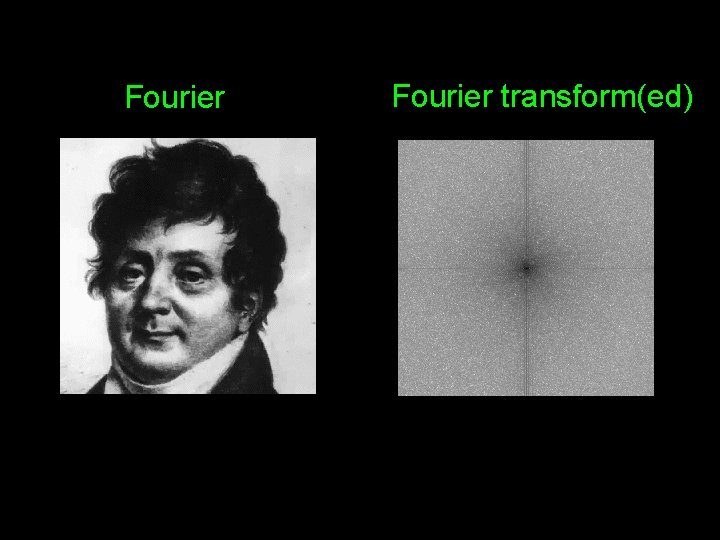 Fourier transform(ed) 