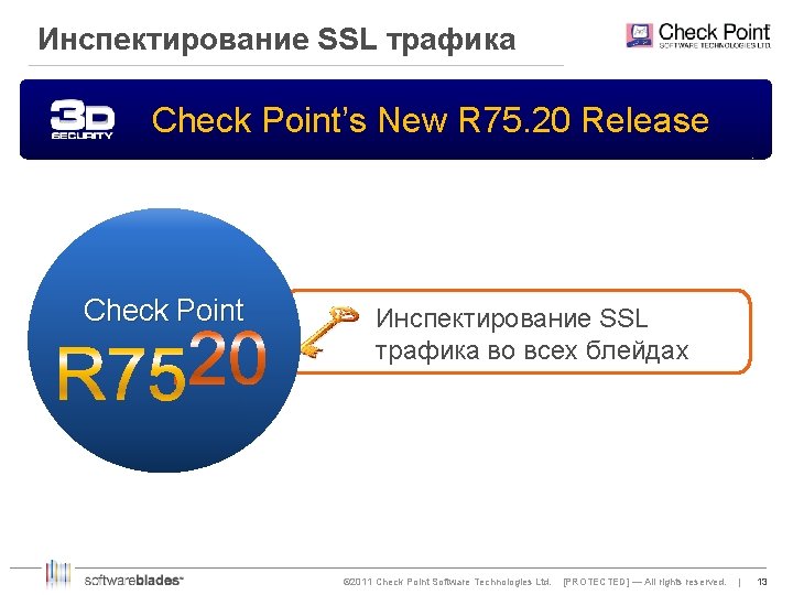 Инспектирование SSL трафика Check Point’s New R 75. 20 Release Check Point Инспектирование SSL
