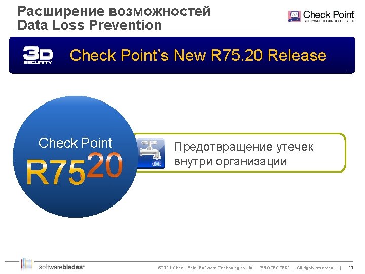 Расширение возможностей Data Loss Prevention Check Point’s New R 75. 20 Release Check Point