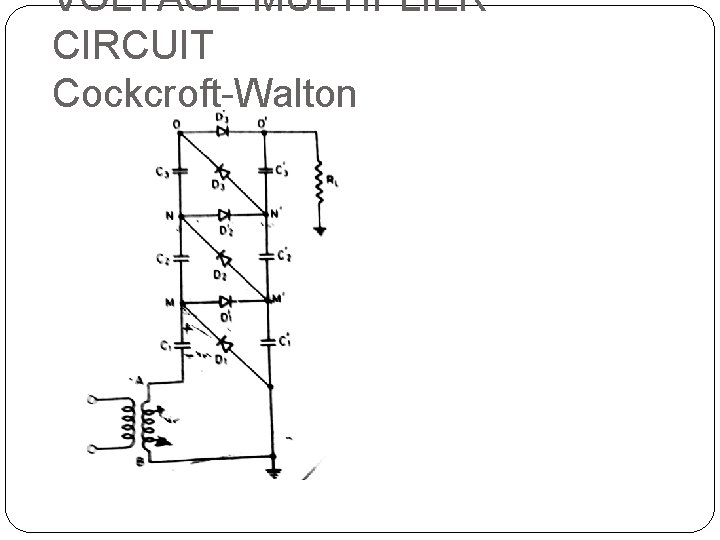 VOLTAGE MULTIPLIER CIRCUIT Cockcroft-Walton 