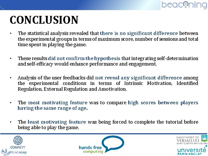 CONCLUSION • The statistical analysis revealed that there is no significant difference between the