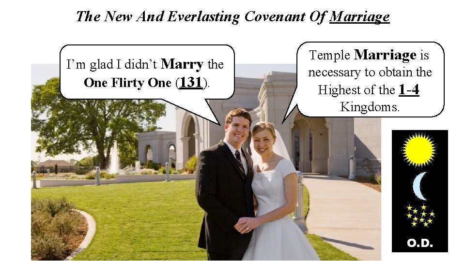 The New And Everlasting Covenant Of Marriage I’m glad I didn’t Marry the One