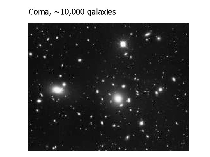 Coma, ~10, 000 galaxies 