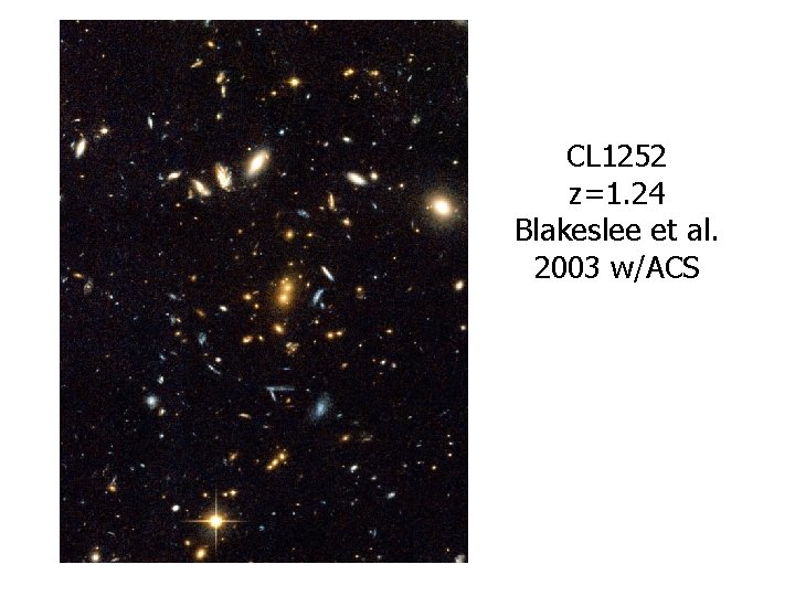 CL 1252 z=1. 24 Blakeslee et al. 2003 w/ACS 