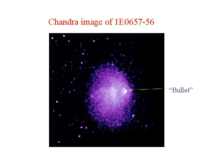 Chandra image of 1 E 0657 -56 “Bullet” COSPAR Workshop, Durban 2004 