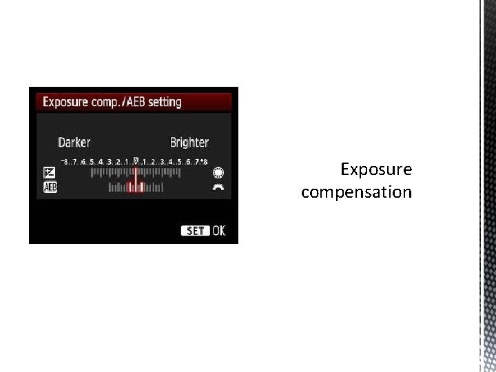 Exposure compensation 