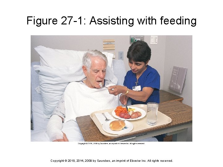 Figure 27 -1: Assisting with feeding Copyright © 2018, 2014, 2009 by Saunders, an