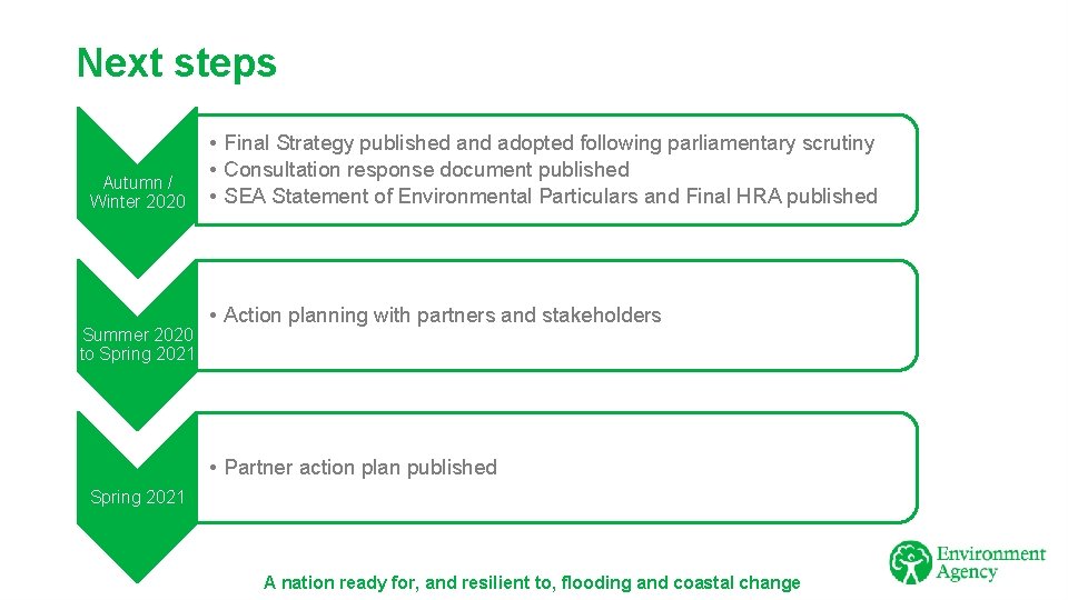 Next steps Autumn / Winter 2020 Summer 2020 to Spring 2021 • Final Strategy