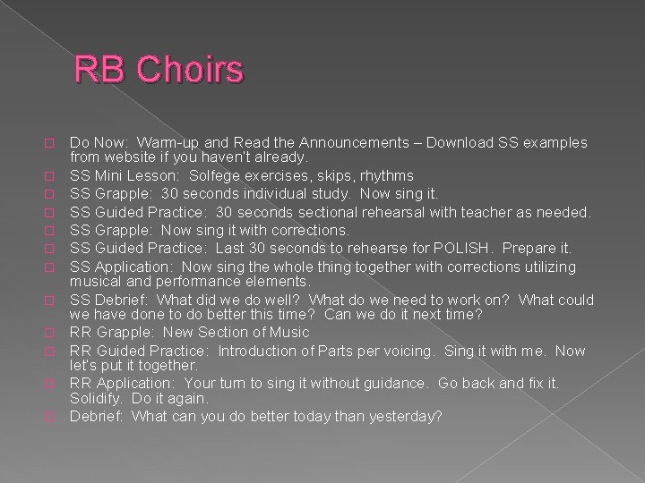 RB Choirs � � � Do Now: Warm-up and Read the Announcements – Download