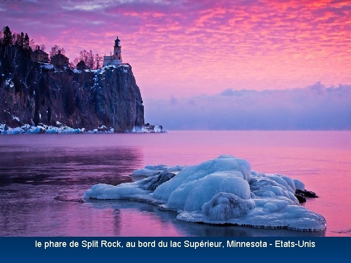 le phare de Split Rock, au bord du lac Supérieur, Minnesota - Etats-Unis 