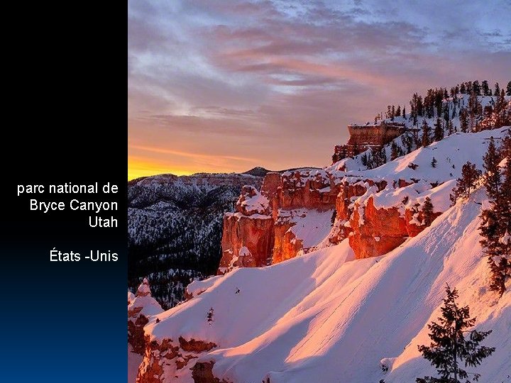 parc national de Bryce Canyon Utah États -Unis 