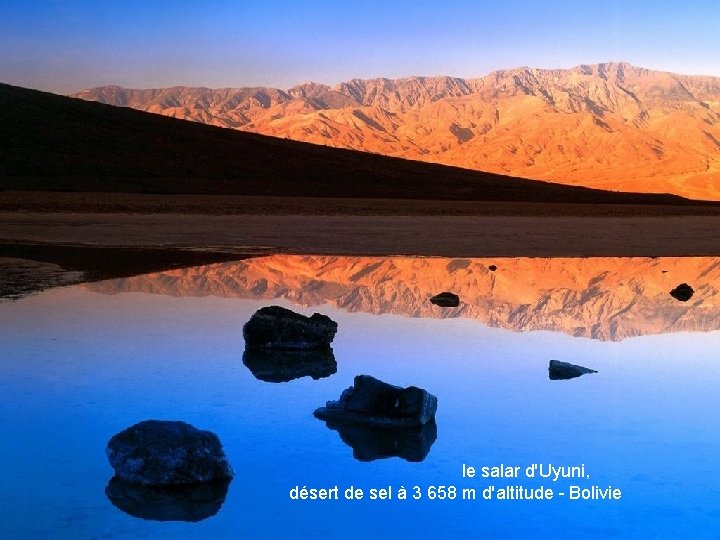 le salar d'Uyuni, désert de sel à 3 658 m d'altitude - Bolivie 