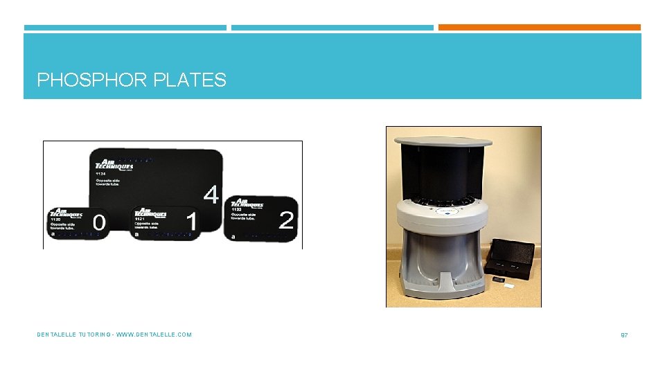 PHOSPHOR PLATES DENTALELLE TUTORING - WWW. DENTALELLE. COM 97 