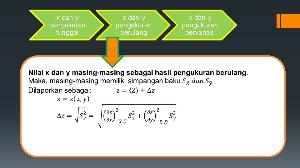 x dan y pengukuran tunggal x dan y pengukuran berulang x dan y pengukuran