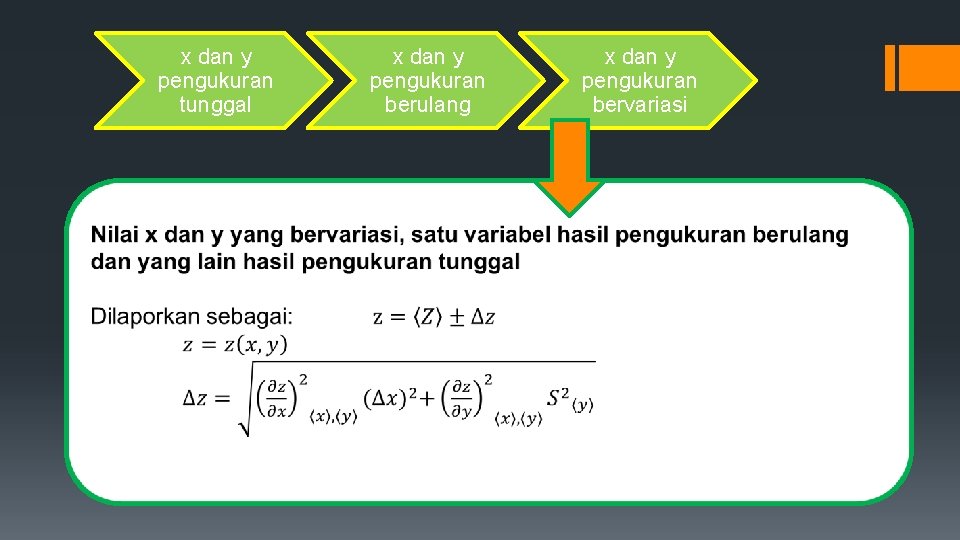 x dan y pengukuran tunggal x dan y pengukuran berulang x dan y pengukuran