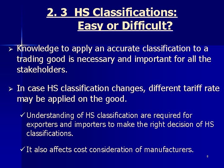 HS Classifications for Remanufactured Goods Masaki Okamoto Customs