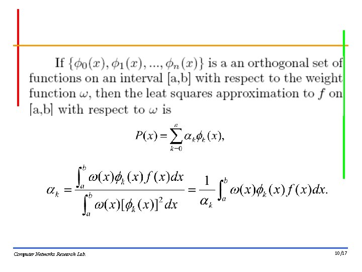Computer Networks Research Lab. 10/17 Computer Networks Research Lab. 10/17