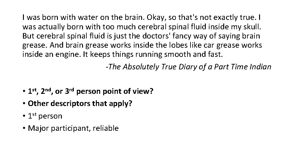 I was born with water on the brain. Okay, so that's not exactly true.