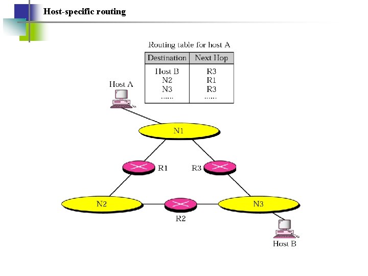Host-specific routing 