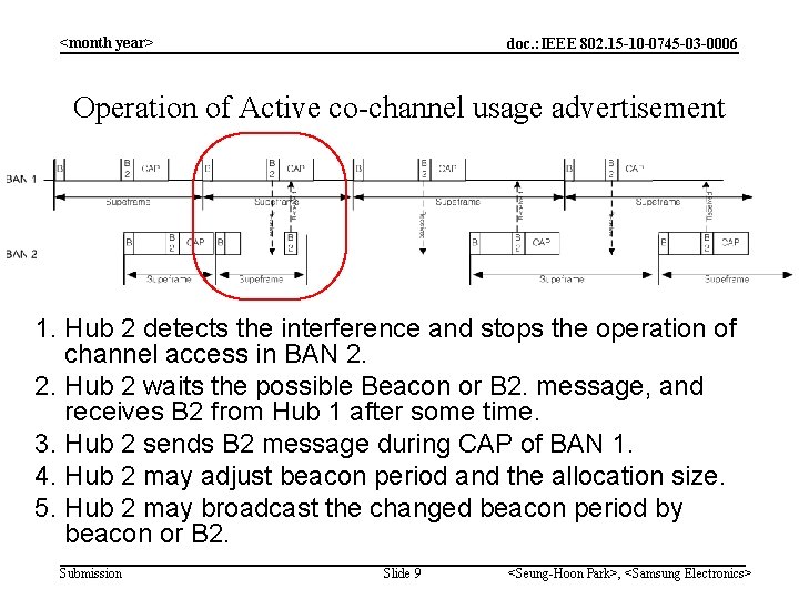 <month year> doc. : IEEE 802. 15 -10 -0745 -03 -0006 Operation of Active