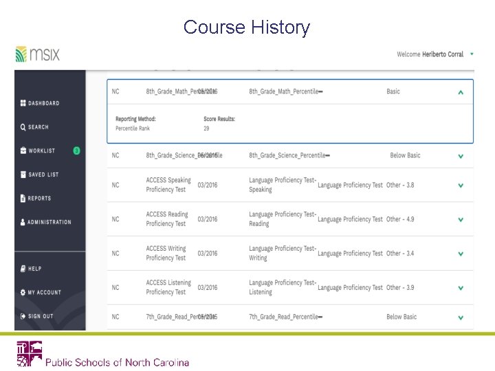 Course History 