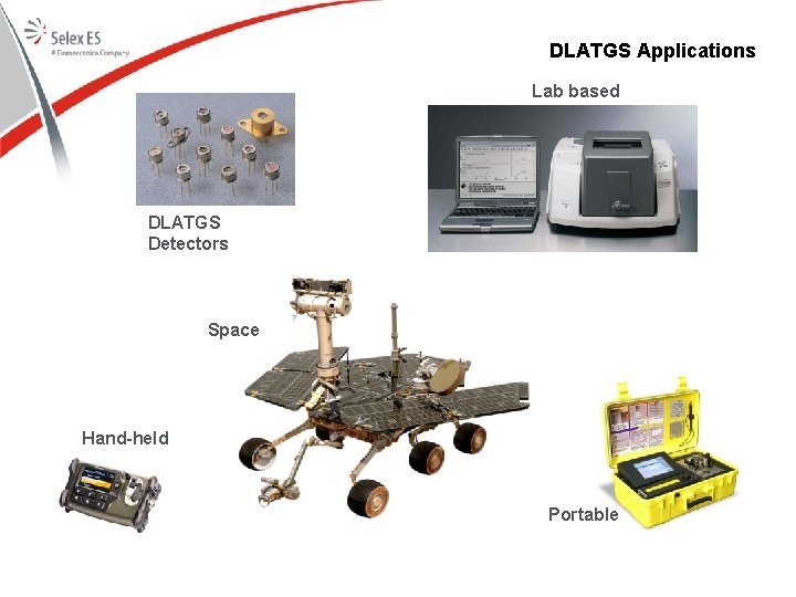 DLATGS Applications Lab based DLATGS Detectors Space Hand-held Portable 