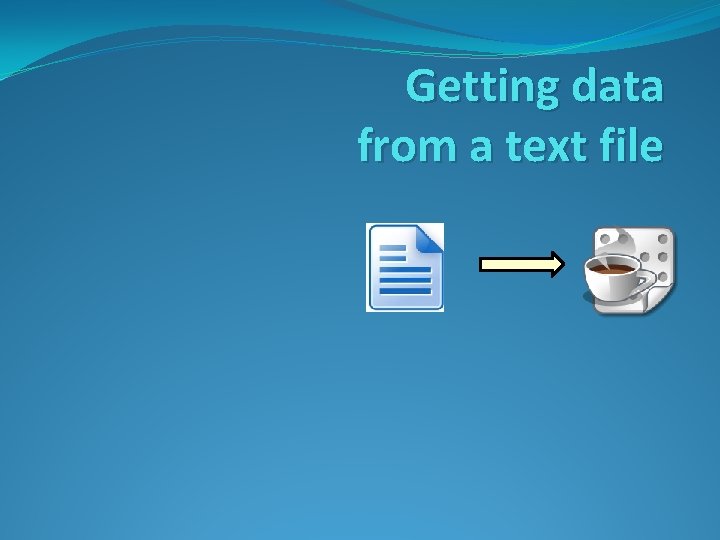 Getting data from a text file 