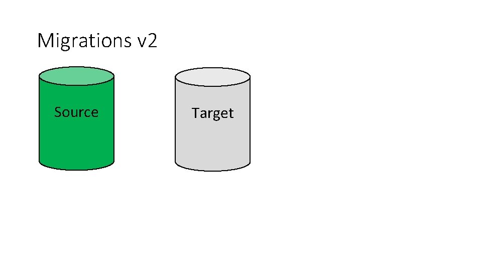 Migrations v 2 Source Target 