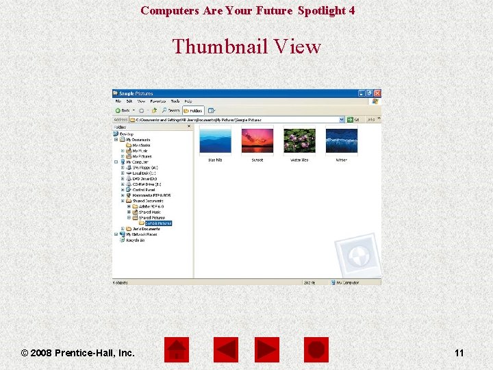 Computers Are Your Future Spotlight 4 Thumbnail View © 2008 Prentice-Hall, Inc. 11 