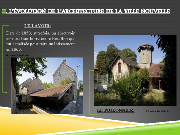 II. L’ÉVOLUTION DE L’ARCHITECTURE DE LA VILLE NOUVELLE LE LAVOIR: Date de 1850, autrefois,