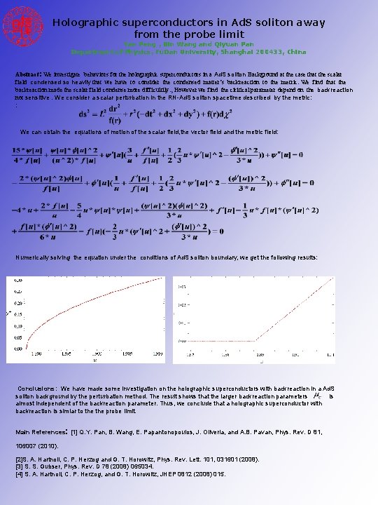 Holographic superconductors in Ad. S soliton away from the probe limit Yan Peng ,