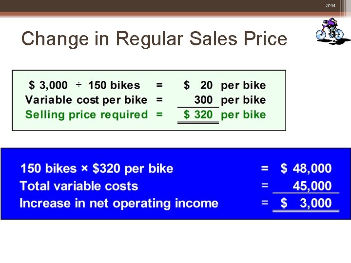 5 -44 Change in Regular Sales Price 