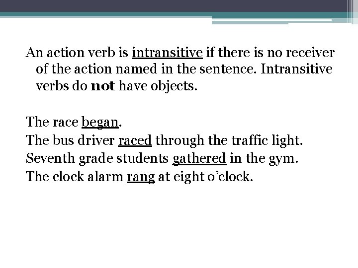 Verbs Theyre whats happening Action Verbs An action