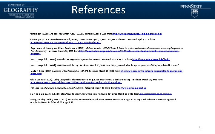 References Census. gov (2015 a). Zip code Tabulation Areas (ZCTAs). Retrieved April 2, 2015
