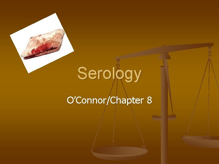 Serology O’Connor/Chapter 8 