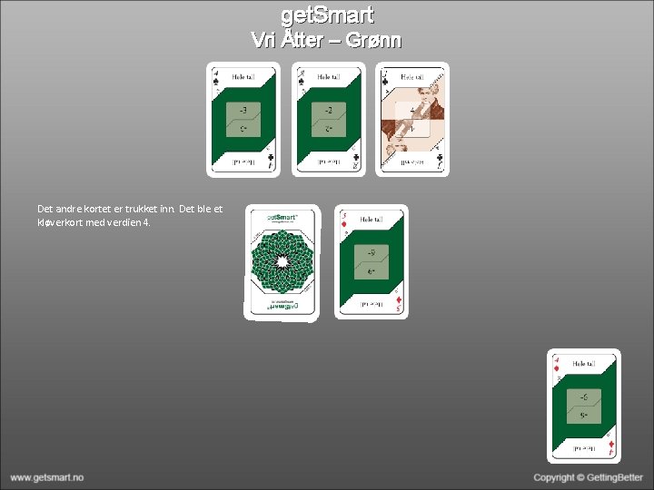 get. Smart Vri Åtter – Grønn Det andre kortet er trukket inn. Det ble