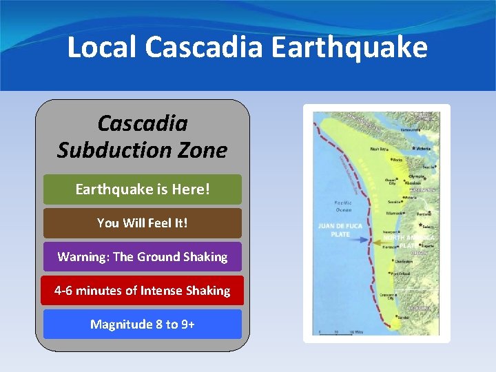 Local Cascadia Earthquake Cascadia Subduction Zone Earthquake is Here! You Will Feel It! Warning: