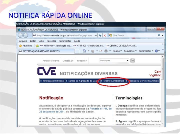 NOTIFICA RÁPIDA ONLINE 