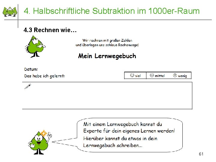 4. Halbschriftliche Subtraktion im 1000 er-Raum 4. 3 Rechnen wie… November 2010 © PIK