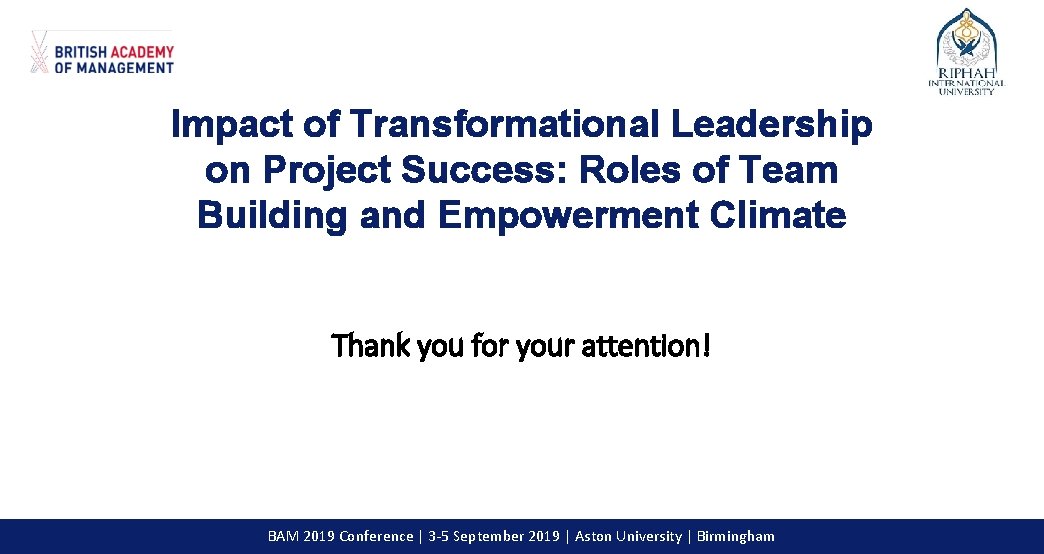 Impact of Transformational Leadership on Project Success Roles