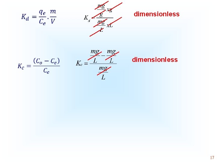  • • dimensionless 17 